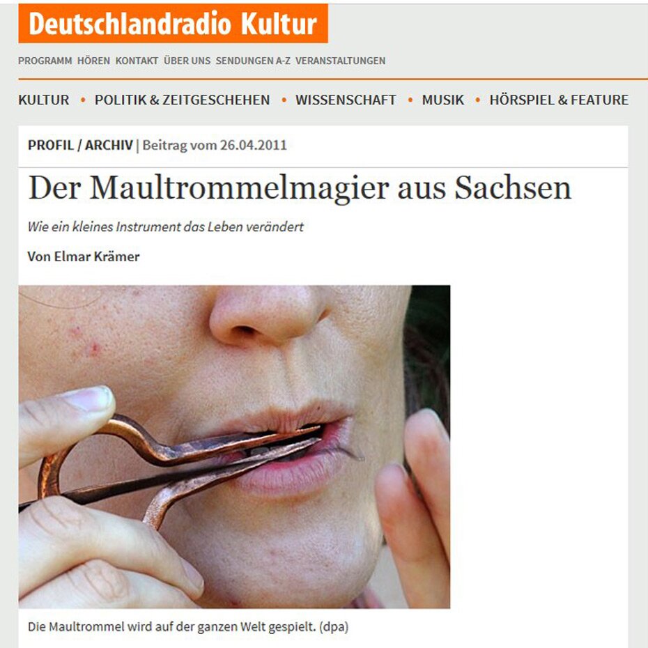Der Maultrommelmagier aus Sachsen - Clemens im Gespräch mit Deutschlandradio Kultur - 